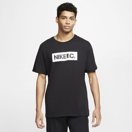 T-shirt Nike F.C. noir blanc