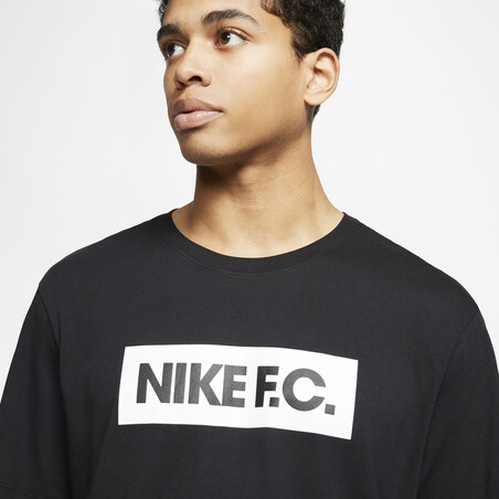 T-shirt Nike F.C. noir blanc