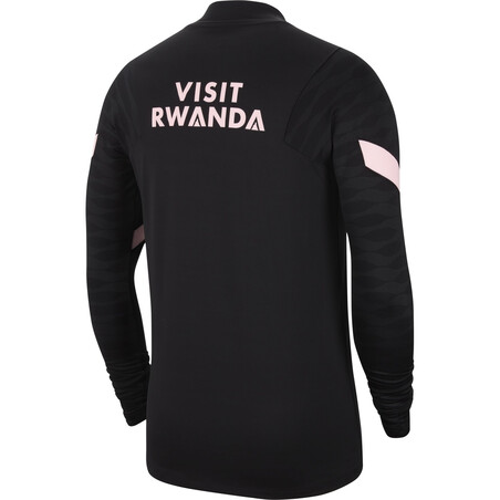 Sweat zippé PSG noir rose 2021/22