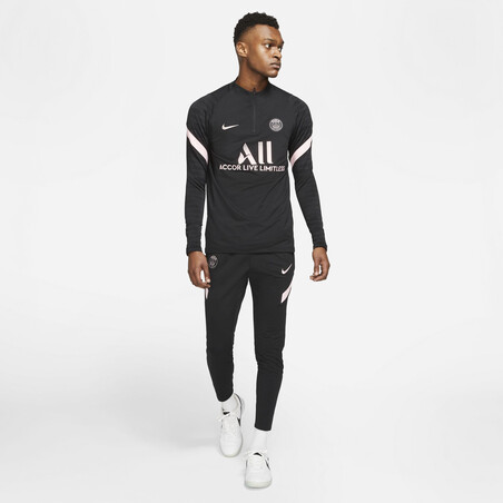 Pantalon survêtement PSG noir rose 2021/22 sur