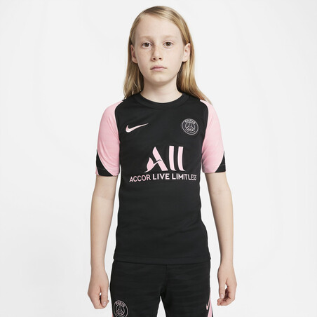 Maillot entraînement junior PSG noir rose 2021/22