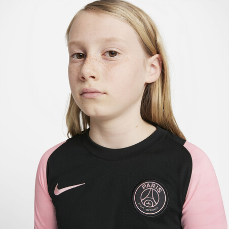 Maillot entraînement junior PSG noir rose 2021/22