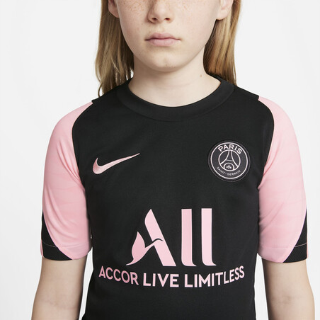 Maillot entraînement junior PSG noir rose 2021/22