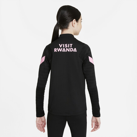 Sweat zippé junior PSG noir rose 2021/22