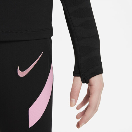 Sweat zippé junior PSG noir rose 2021/22