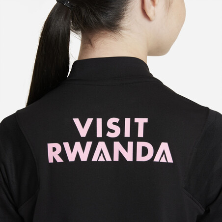 Sweat zippé junior PSG noir rose 2021/22