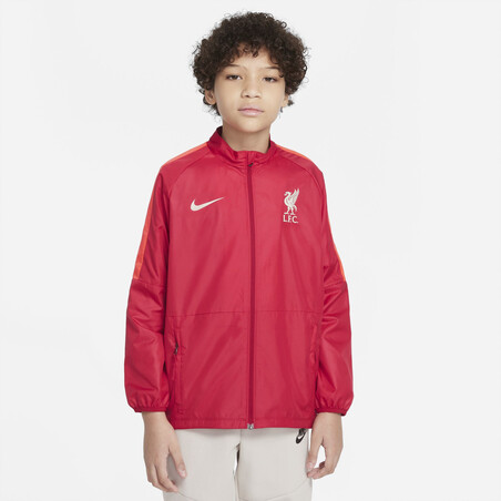 Veste imperméable junior Liverpool rouge 2021/22