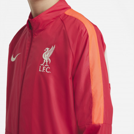 Veste imperméable junior Liverpool rouge 2021/22
