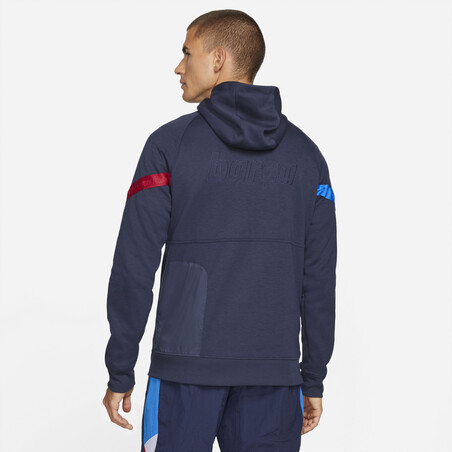Sweat zippé FC Barcelone Fleece bleu 2021/22