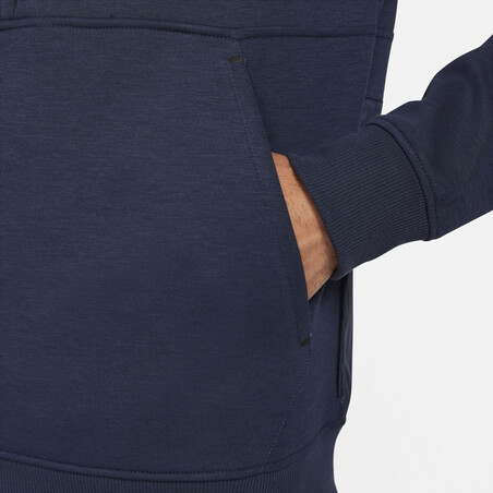 Sweat zippé FC Barcelone Fleece bleu 2021/22