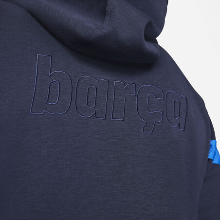 Sweat zippé FC Barcelone Fleece bleu 2021/22