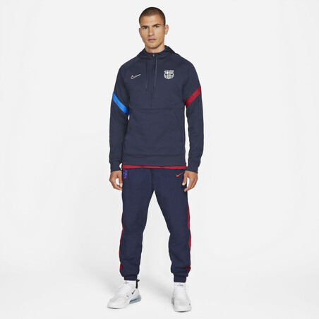 Sweat zippé FC Barcelone Fleece bleu 2021/22