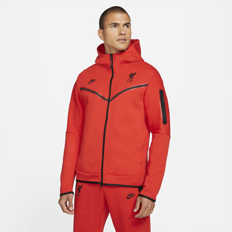 Veste survêtement Liverpool Fleece rouge 2021/22