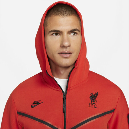 Veste survêtement Liverpool Fleece rouge 2021/22