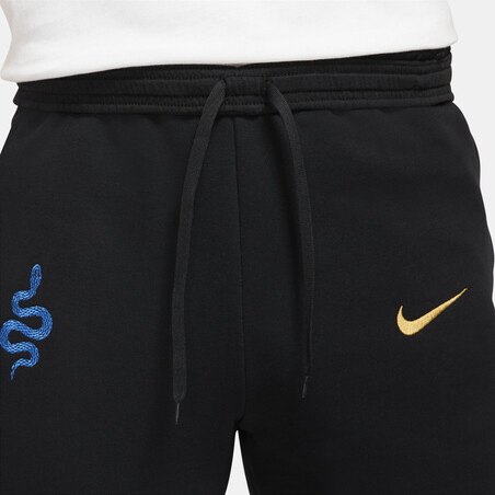 Pantalon survêtement Inter Milan Fleece noir bleu 2021/22