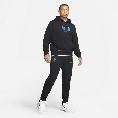 Pantalon survêtement Inter Milan Fleece noir bleu 2021/22