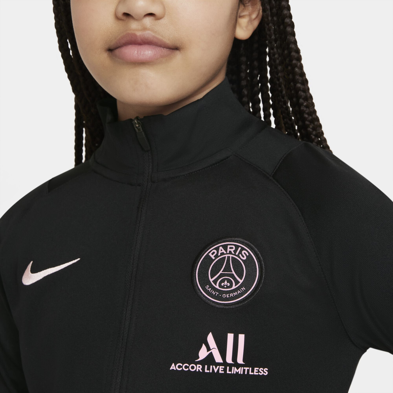 Ensemble survêtement junior PSG noir rose 2021/22 sur