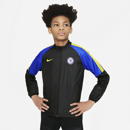 Veste imperméable junior Chelsea noir bleu 2021/22