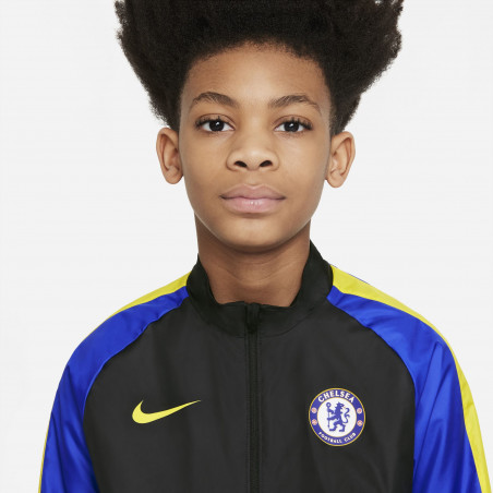 Veste imperméable junior Chelsea noir bleu 2021/22
