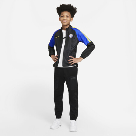 Veste imperméable junior Chelsea noir bleu 2021/22
