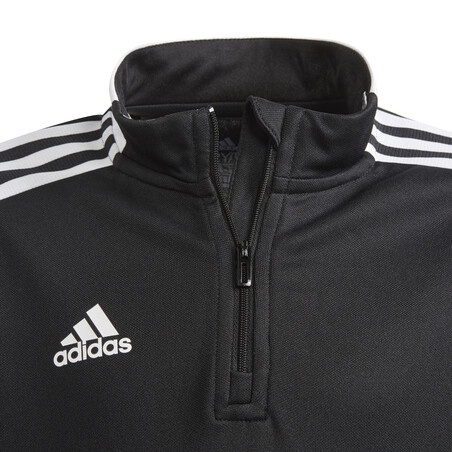 Sweat zippé junior adidas Tiro21 noir blanc