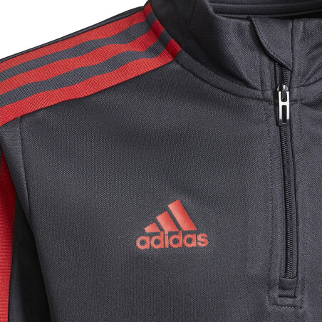 Sweat zippé junior Bayern munich noir rouge 2021/22