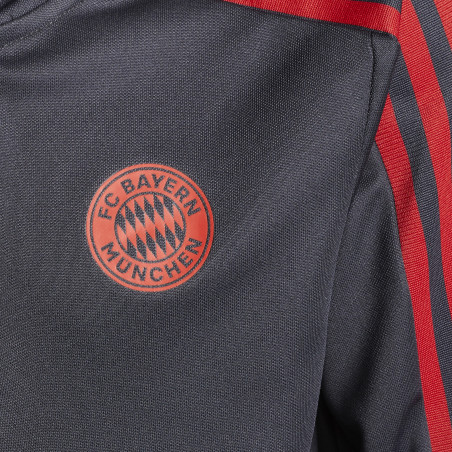 Sweat zippé junior Bayern munich noir rouge 2021/22