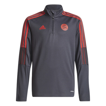 Sweat zippé junior Bayern munich noir rouge 2021/22