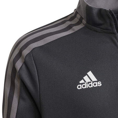 Sweat zippé junior Juventus gris blanc 2021/22