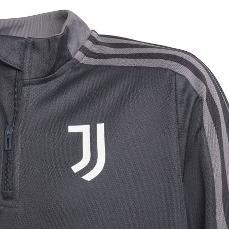 Sweat zippé junior Juventus gris blanc 2021/22