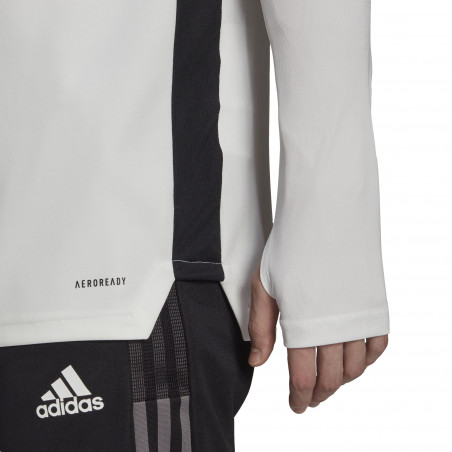 Sweat zippé Juventus blanc gris 2021/22