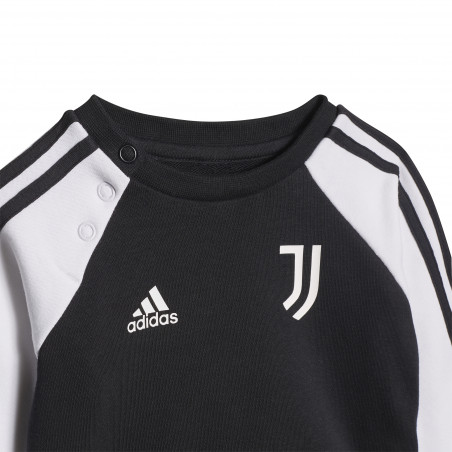 Ensemble survêtement bébé Juventus molleton noir blanc 2021/22