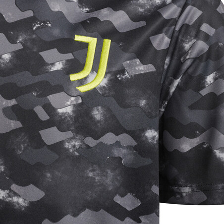 Maillot avant match junior Juventus noir jaune 2021/22