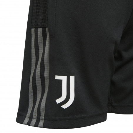 Short entraînement junior Juventus noir gris 2021/22