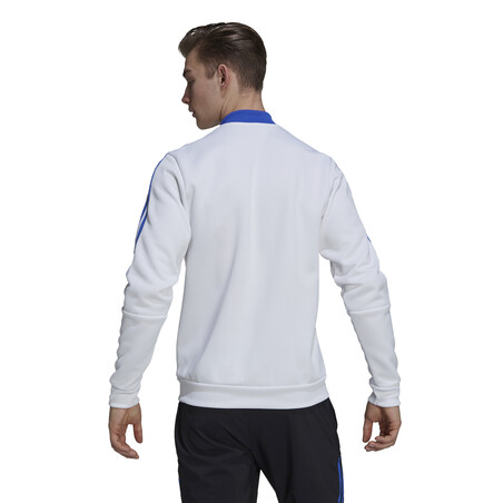Veste survêtement Real Madrid Anthem blanc orange 2021/22