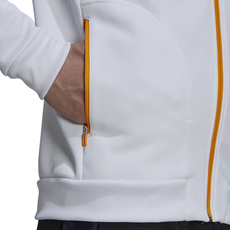 Veste survêtement Real Madrid Anthem blanc orange 2021/22