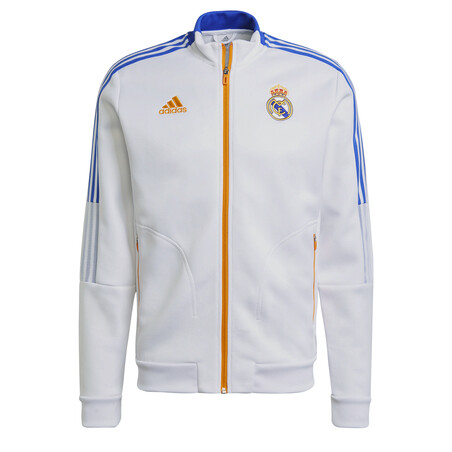 Veste survêtement Real Madrid Anthem blanc orange 2021/22