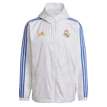 Coupe vent Real Madrid blanc orange 2021/22