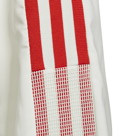 Veste entraînement à capuche junior Olympique Lyonnais blanc 2021/22