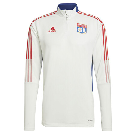 Sweat zippé OL blanc 2021/22
