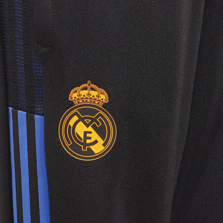 Pantalon survêtement junior Real Madrid noir orange 2021/22