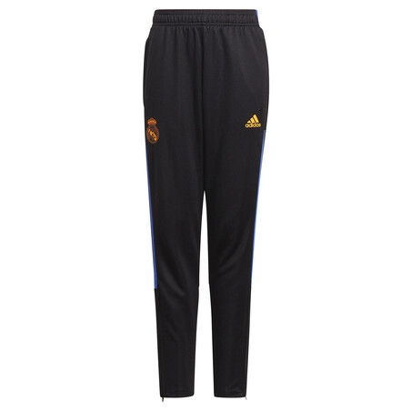Pantalon survêtement junior Real Madrid noir orange 2021/22