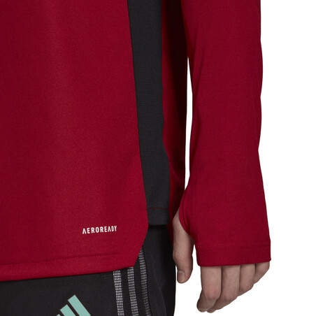 Sweat zippé Arsenal rouge 2021/22