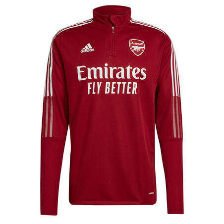 Sweat zippé Arsenal rouge 2021/22