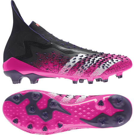 adidas Predator Freak+ montante AG noir rose