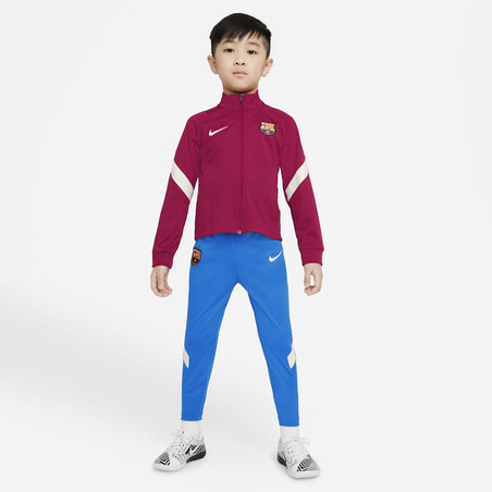 Ensemble survêtement enfant FC Barcelone Strike rouge bleu 2021/22