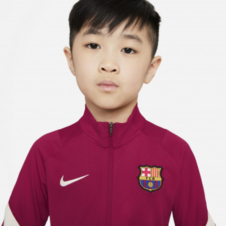 Ensemble survêtement enfant FC Barcelone Strike rouge bleu 2021/22