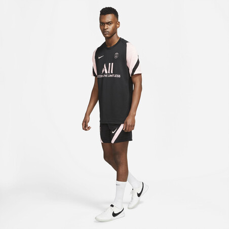 Short entraînement PSG noir rose 2021/22