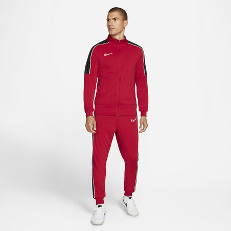 Pantalon survêtement Nike Academy rouge noir