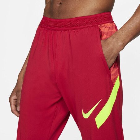 Pantalon survêtement Nike Strike rouge jaune 2021/22